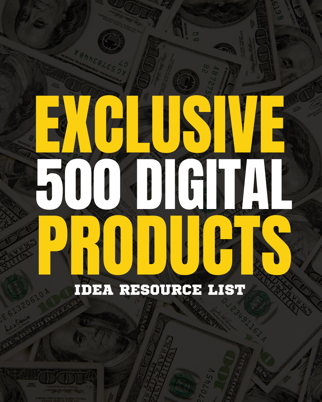Exclusive 500 Digital Product Ideas